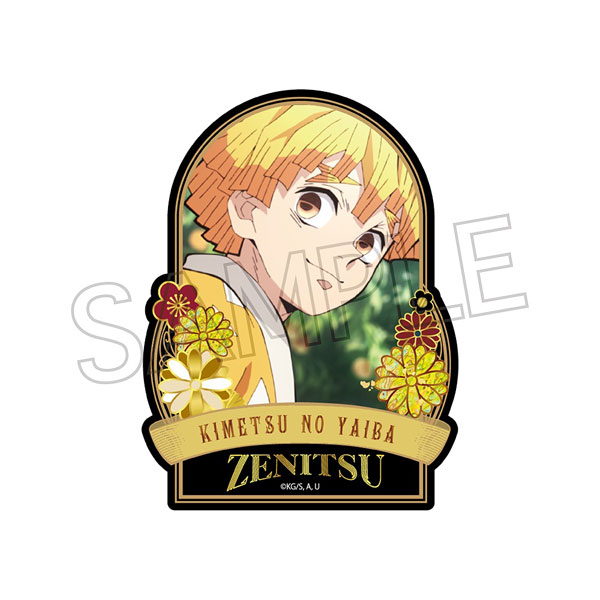 鬼滅の刃 螺鈿風シリーズ ステッカー Vol.4 我妻善逸[ツインクル]《在庫切れ》