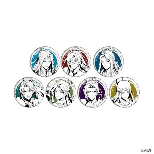和紙缶バッジ「大河幻想ラジオドラマ「魔道祖師」」01/描き