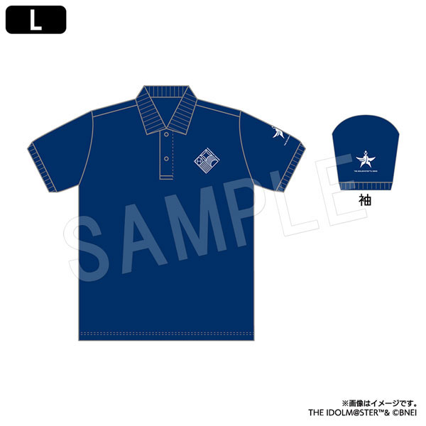 学園アイドルマスター 初星学園ポロシャツ (ネイビー) L[中外鉱業]