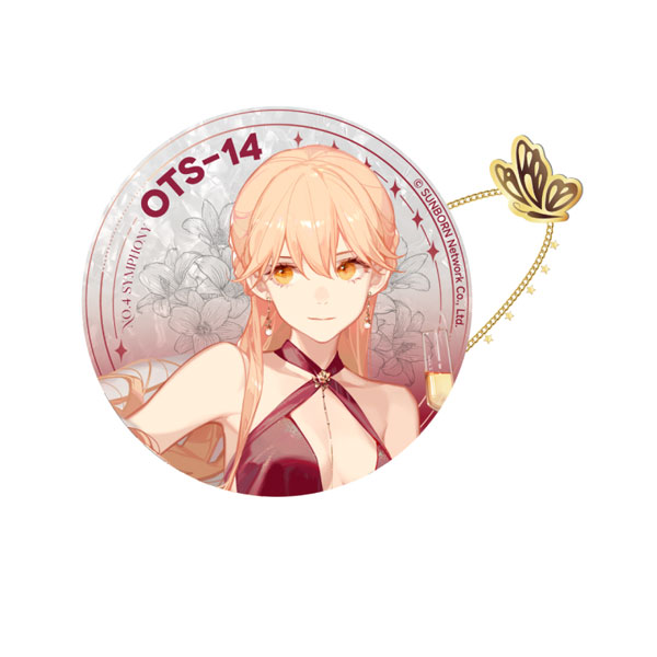 ドールズフロントライン 盛宴奏鳴曲シリーズ チェーン付きホログラム缶バッジ OTs-14 A[音流会社]《発売済・在庫品》