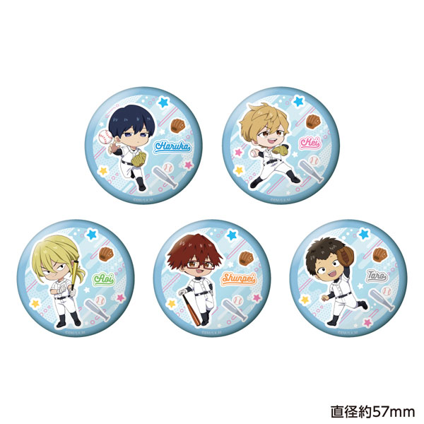 忘却バッテリー トレーディングちびキャラ缶バッジ 5個入りBOX[キャラバン]