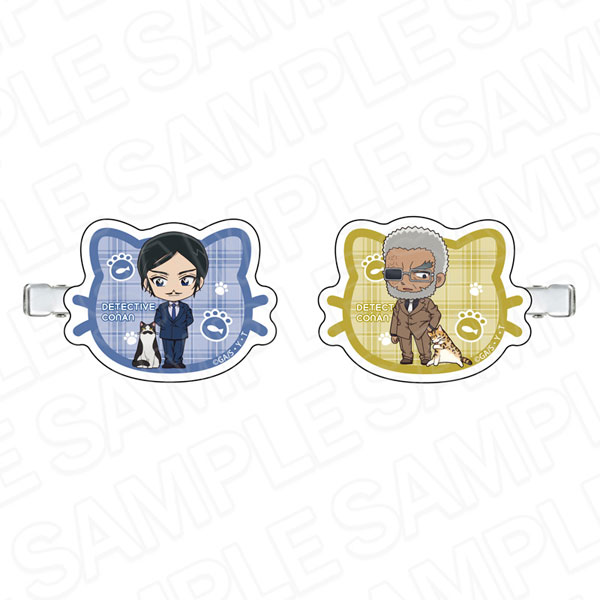 名探偵コナン アクリルヘアクリップ 諸伏高明＆黒田兵衛 デフォルメねこ ver.4[コンテンツシード]《０８月予約》