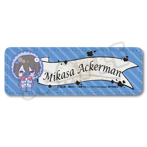 進撃の巨人 ミカサ レザーバッジ TVアニメ『進撃の巨人 The Final Season』第14弾 レザーバッジ(ロング