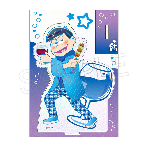 【新品未開封】おそ松さん カラ松 パネルスタンド おそ松さん×mixx garden2022×赤倉 アクリルアートパネル(十四松