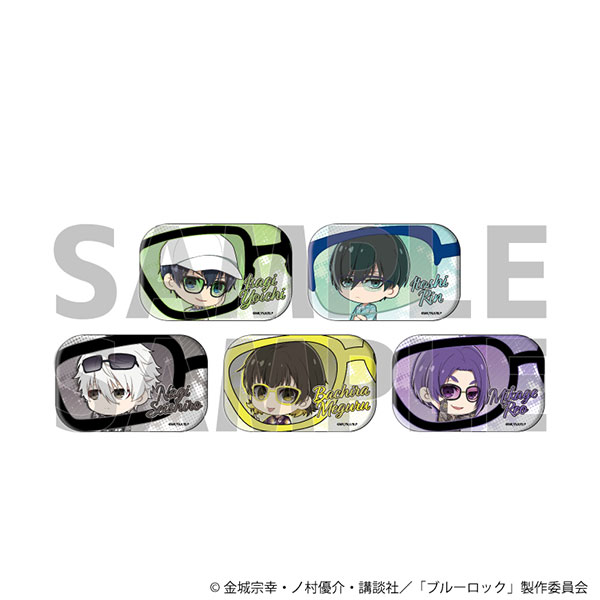 スクエア缶バッジ「TVアニメ『ブルーロック』」01/サングラスver. ミニキャライラスト 5個入りBOX[A3]