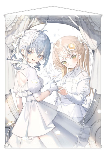 あみこちゃん タペストリー 花ざかりのあみこシリーズ 百合 イラスト：夏炉[あみあみ]《０７月予約》
