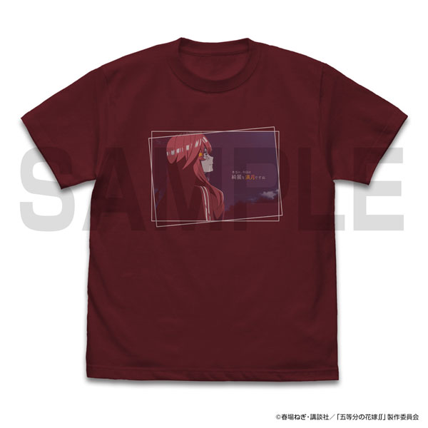 五等分の花嫁∬ 中野五月 エモーショナルTシャツ/BURGUNDY-L[コスパ]