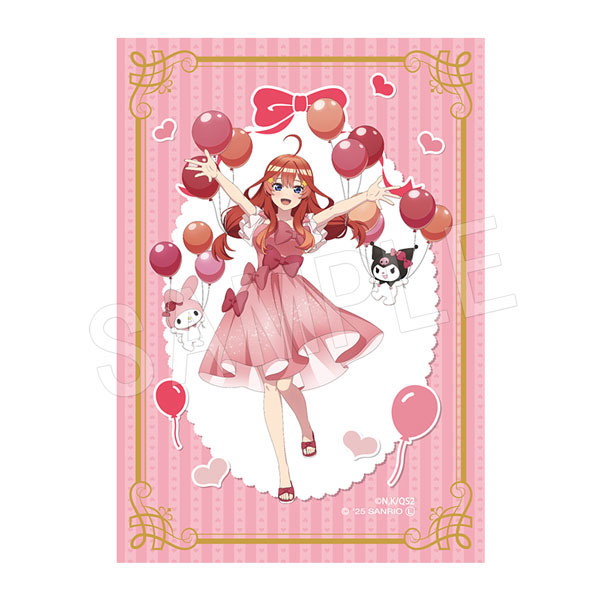 五等分の花嫁*×マイメロディ＆クロミ 箔押しプラブロマイド