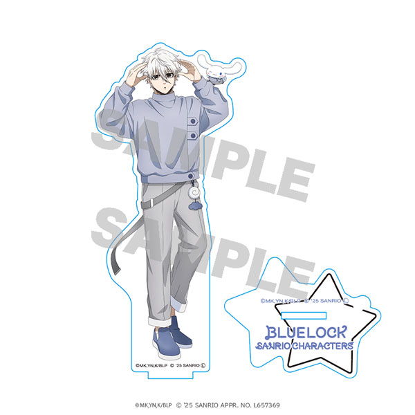 ブルーロック×サンリオキャラクターズ アクリルスタンド 凪誠士郎×シナモロール[Up Fields]