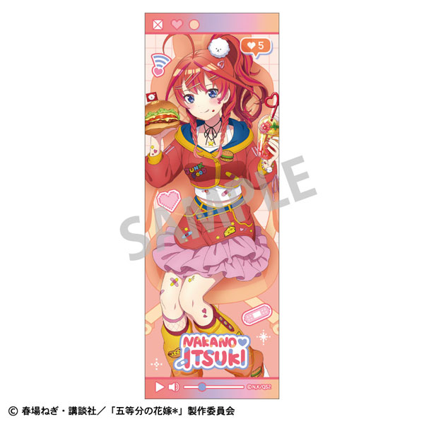 五等分の花嫁* ロングスクエア缶バッジ 中野五月 配信者なりきり[カミオジャパン]