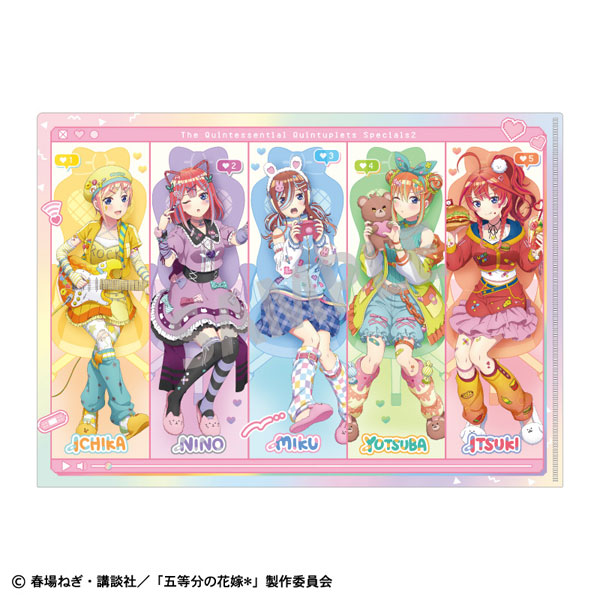 五等分の花嫁* A4シングルクリアファイル 集合 配信者なりきり[カミオジャパン]