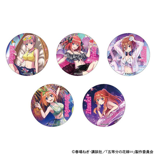 五等分の花嫁 ナイトプール トレーディング缶バッジ 5個入りセット[ディー・エヌ・エー]《発売済・在庫品》