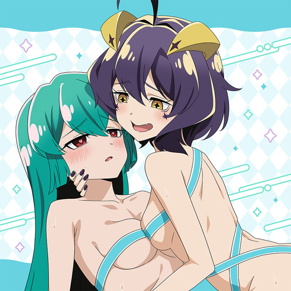 [魔法少女にあこがれて]描き下ろしクッションカバー(マジアベーゼ＆マジアアズール/あこがれリボンコーデ)[カーテン魂]
