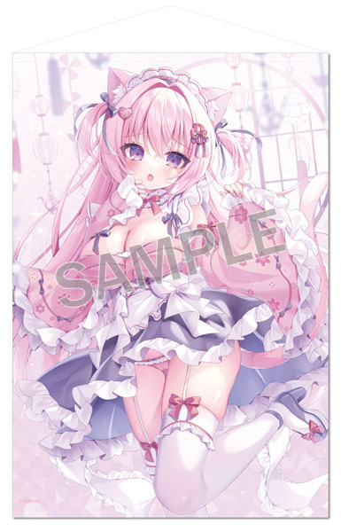 ブレンドリーム ほし 和メイド ましろちゃん 直筆サインA3 複製原画 桃稚ちあ B1タペストリー 和メイドのあちゃんExtraEdition