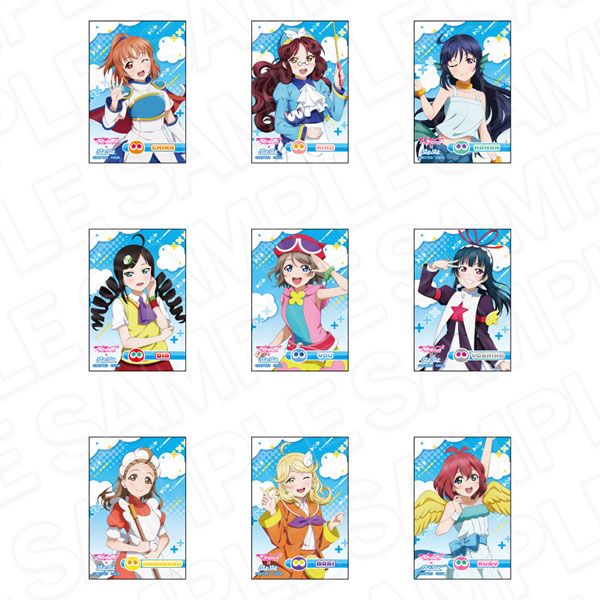 ラブライブ！サンシャイン！！×ぷよぷよ スクエアカンバッジ 9個