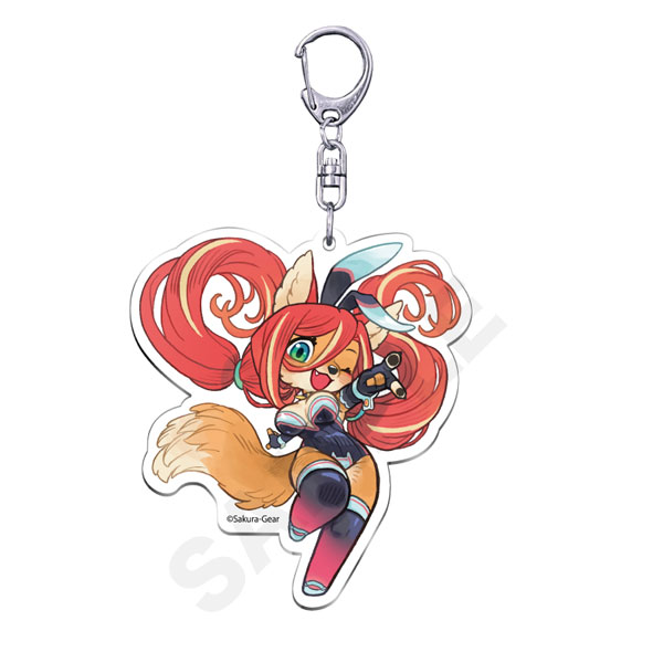 Bunnimals アクリルキーホルダー デザイン2(ローザ)（再販）[サクラギア]《発売済・在庫品》