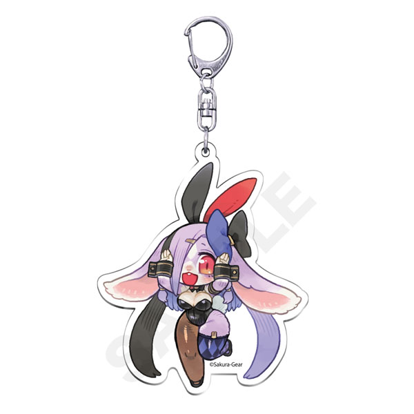 Bunnimals アクリルキーホルダー デザイン4(ルピナス)（再販）[サクラギア]《発売済・在庫品》