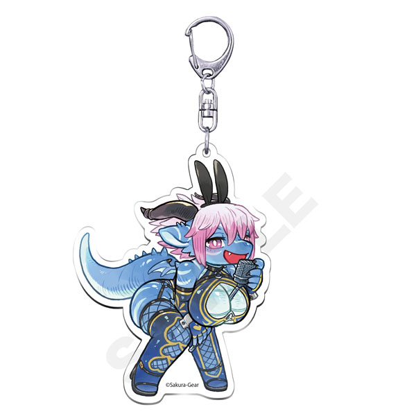 Bunnimals アクリルキーホルダー デザイン5(サイネリア)（再販）[サクラギア]《発売済・在庫品》