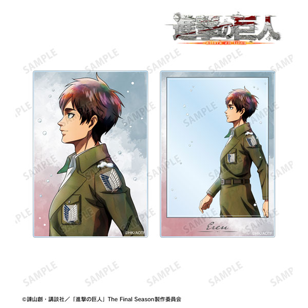 進撃の巨人 描き下ろし エレン 冬の歩みver. アクリルカード2種