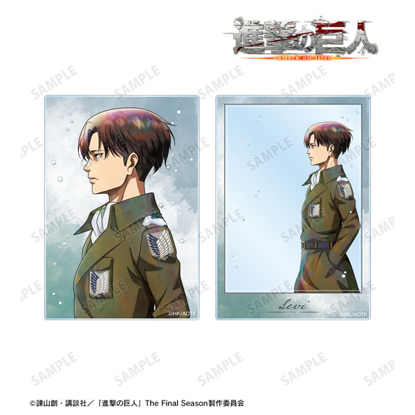 進撃の巨人 描き下ろし リヴァイ 冬の歩みver. アクリルカード2種