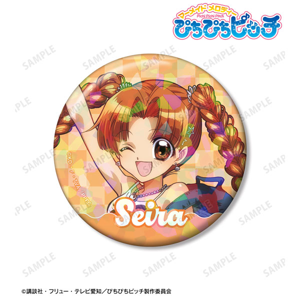 【送料込】 アニメ「ぴちぴちピッチ」 描き下ろし 星羅 Y2Kファッションver ピンズ・ピンバッジ・缶バッジ