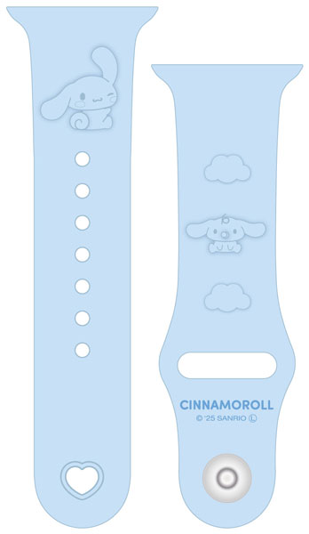 サンリオキャラクターズ Apple Watch 42/41/40/38mm 対応 シリコンバンド シナモロール[グルマンディーズ]