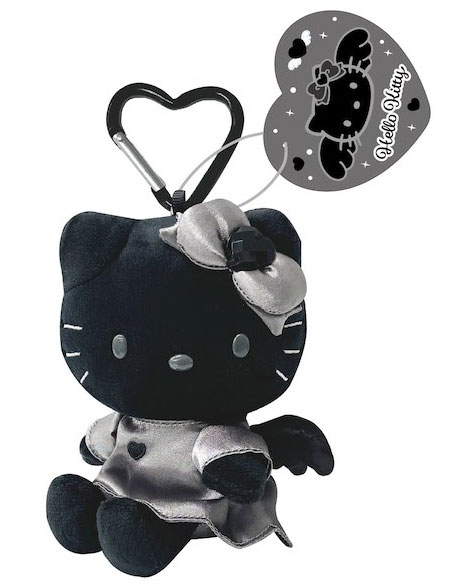 ハローキティ エンジェルマスコットキーホルダー ブラック[ティー