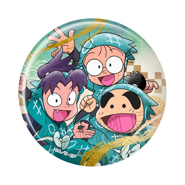 ★決算特価商品★ 忍たま乱太郎 乱太郎＆きり丸＆しんべヱ 箔押し缶バッジ その他