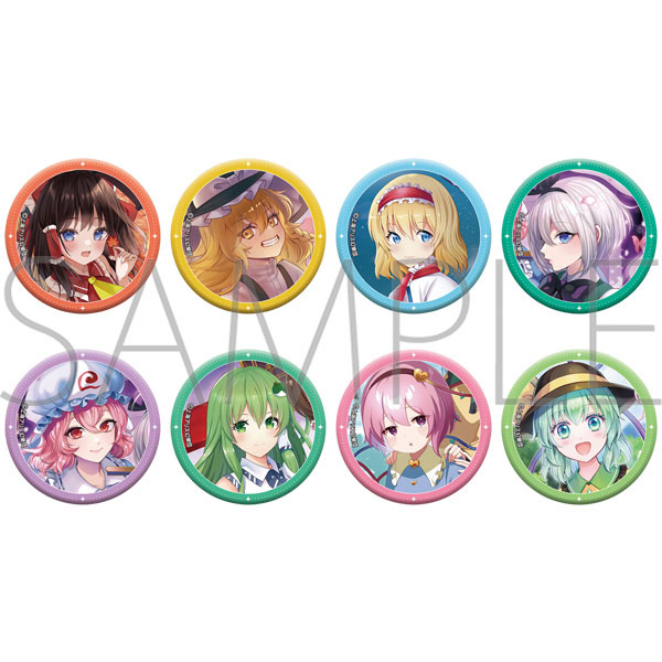 東方Project キャラバッジコレクション 8個入りBOX[ムービック]《発売済・在庫品》