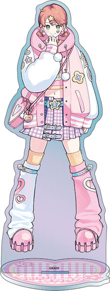 顔だけじゃ好きになりません　アクリルスタンド　オーロラ缶バッジ　花とゆめ　フェア 顔だけじゃ好きになりません オーロラアクリルスタンド／宇郷奏