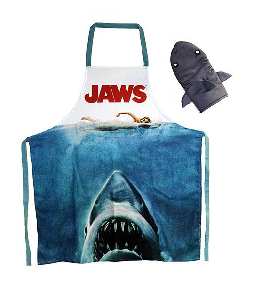 ジョーズ JAWS/ 映画ポスター柄エプロン＆ブルースグローブ（再販）[SDトイズ]《０９月仮予約》