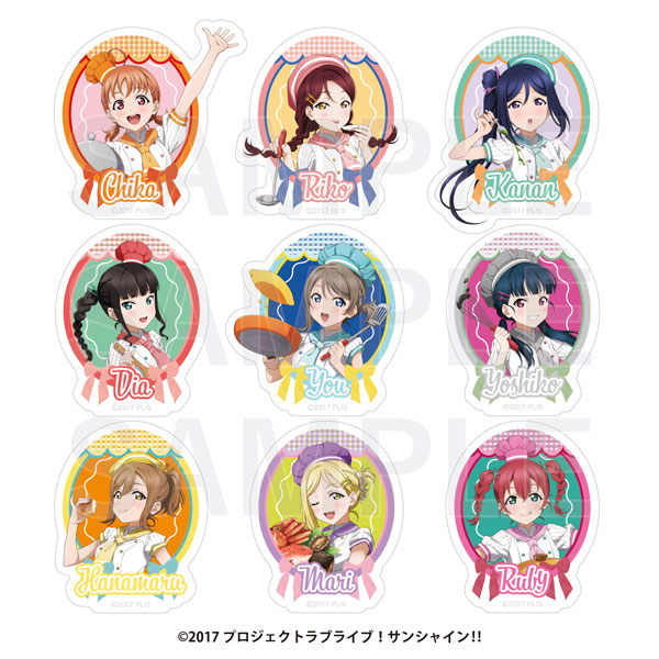 「ラブライブ！サンシャイン！！」 トレーディングアクリルステッカー 9個入りBOX[イーディス]《在庫切れ》