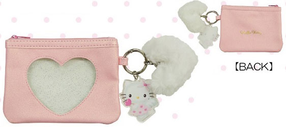 サンリオキャラクターズ ハート窓付きポーチ(エンジェル) ハローキティ[サンアート]《発売済・在庫品》