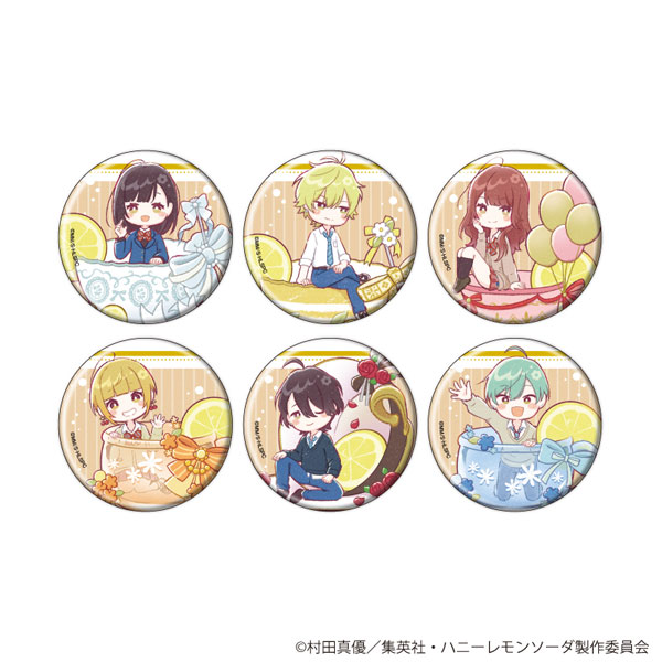 缶バッジ「ハニーレモンソーダ」02/グラフアートイラスト 6個入りBOX