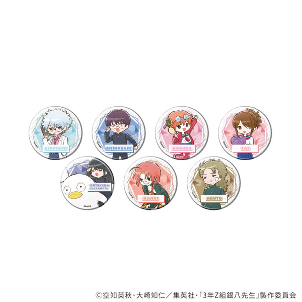 缶バッジ「3年Z組銀八先生」02/グラフアートイラスト 7個入りBOX