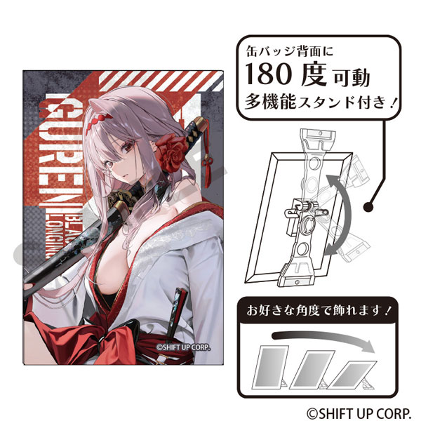 勝利の女神：NIKKE アート缶バッジ 紅蓮：ブラックシャドウ[クラックス