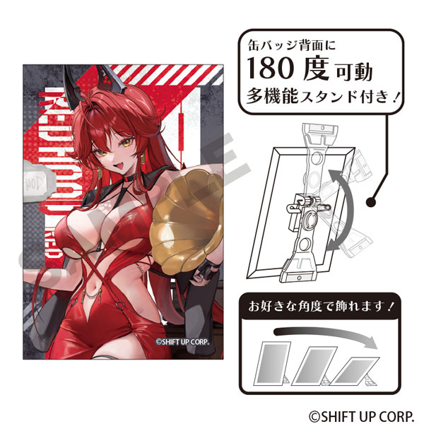 勝利の女神：NIKKE アート缶バッジ レッドフード[クラックス]