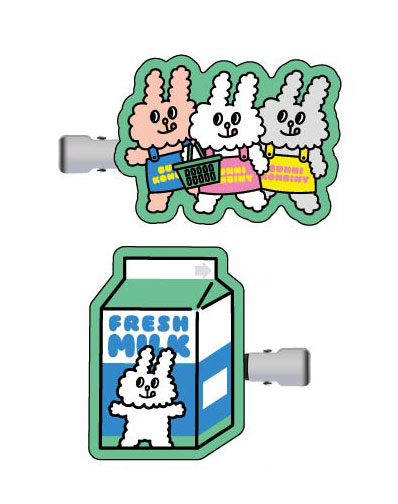 ヘアクリップ BUNNI KONBINY04 集合A[バンダイ]