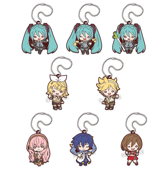 最新人気 にとたん 初音ミク 8個入りBOX[タカラトミー ラバーマスコット ストラップ