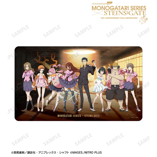 物語シリーズ×STEINS；GATE 描き下ろし 集合B コラボイラストver. マルチデスクマット[アルマビアンカ]