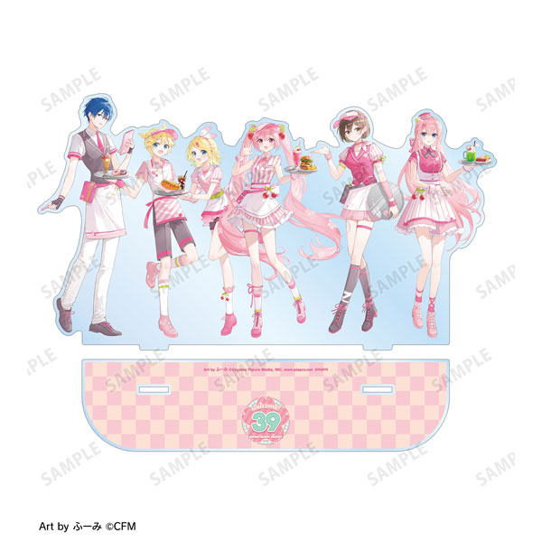 桜ミク 描き下ろし 集合 アメリカンダイナーver. Art by ふーみ