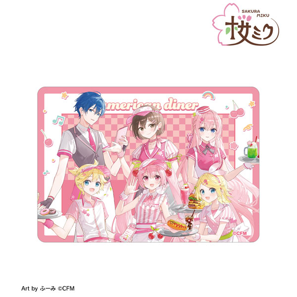 桜ミク 描き下ろし 集合 アメリカンダイナーver. Art by ふーみ