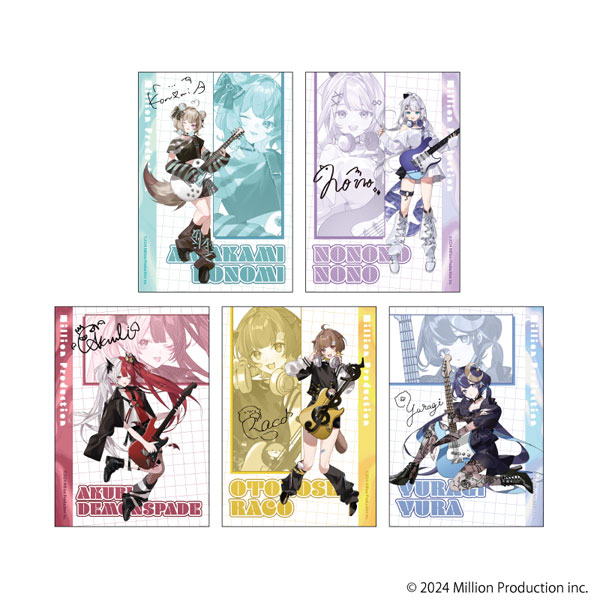 ブロマイド5枚セット「Million Production」01/ロックver.(描き起こしイラスト)[A3]