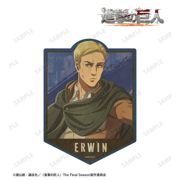 進撃の巨人 描き下ろし エルヴィン 戦いの後でver. ダイカットステッカー[アルマビアンカ]
