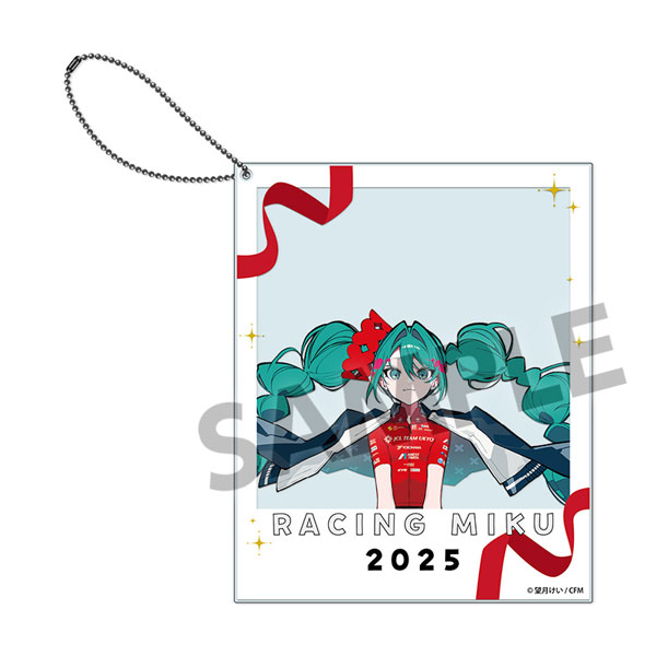 レーシングミク 2025 JCL TEAM UKYO 応援 Ver. ポラロイド風アクリルキーホルダー[ホビーストック]《発売済・在庫品》