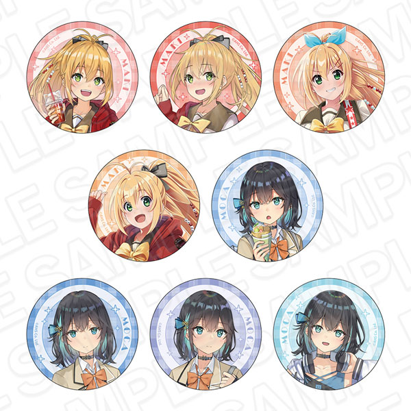 弦巻マキ＆宮舞モカ ホログラムカンバッジ(ブラインド) 8個入りセット[コンテンツシード]《発売済・在庫品》