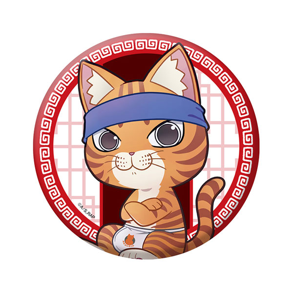 正規代理店 TVアニメ『ラーメン赤猫』 ぺたん娘缶バッジ 文蔵[ペンギン キャラクター