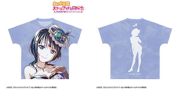 ラブライブ! 虹ヶ咲学園スクールアイドル同好会 朝香果林 プリント Tシャツ ラブライブ! 虹ヶ咲学園スクールアイドル同好会 朝香果林