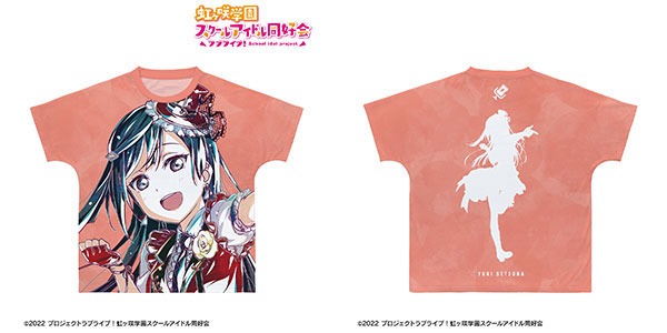 衣類　優木せつ菜(夏服) フルグラフィックTシャツ スカーレット 男性用Lサイズ 「ラブライブ!虹ヶ咲学園スクールアイドル同好会」 Amazon.co.jp: ラブライブ! 虹ヶ咲学園スクールアイドル同好会
