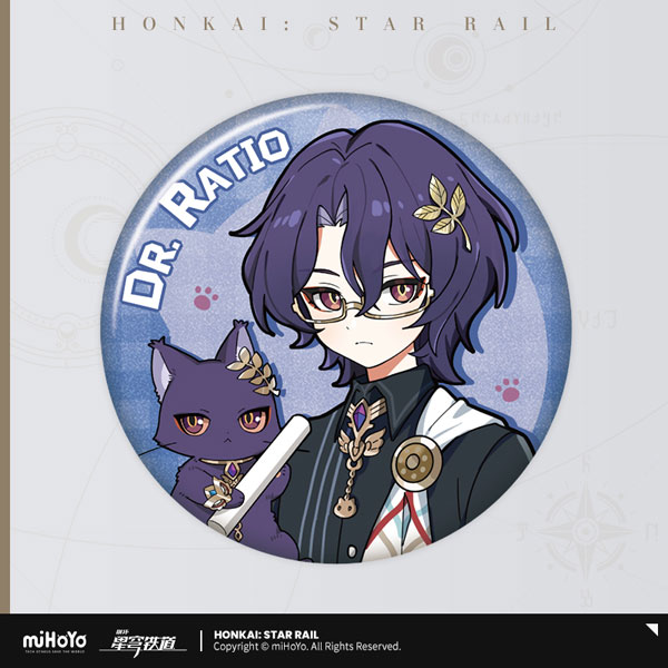 崩壊スターレイル　Dr.レイシオ　新品、未使用　缶バッジまとめ売り 崩壊：スターレイル 群星の寓言シリーズ 缶バッジ Dr.レイシオ